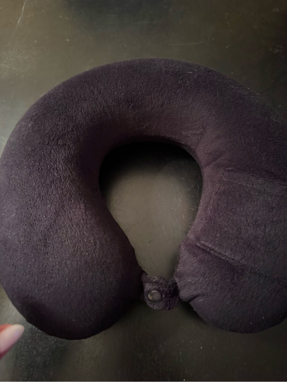 Plush Travel Neck Pillow - Black